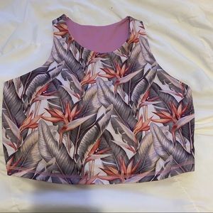 Love fitness apparel reversible crop top